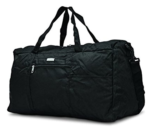 Samsonite Foldaway Packable Duffel Bag, Black, Medium