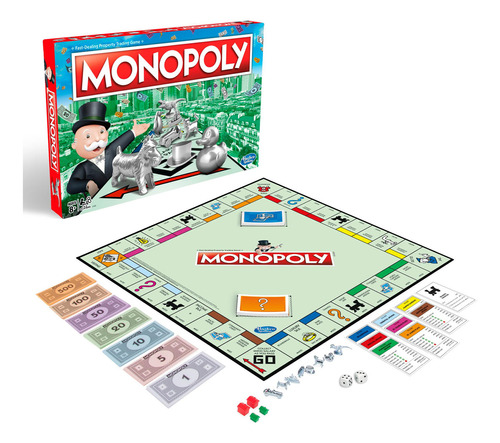 Jogo De Tabuleiro Gaming Monopoly Clássico C1009 Hasbro