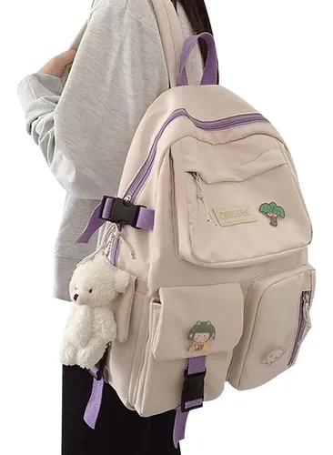 Bolso Mochila Multiuso Escolar De Viaje Mujer 30 Litros