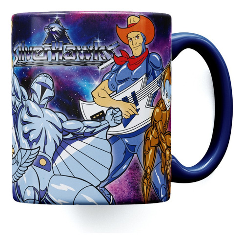 Taza Cerámica Silverhawks Halcones Galacticos Ur Retro