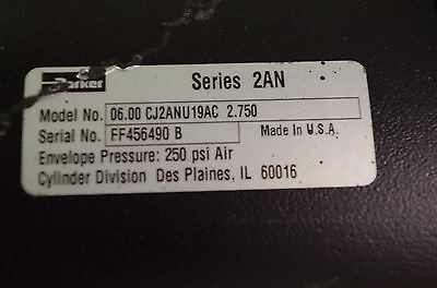 Parker Pneumatic Cylinder Series 2an # 06.00cj2anu19ac Qii