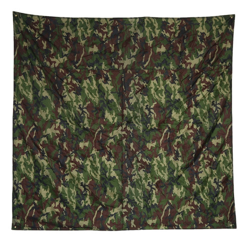 Abrigo De Lona Para Tenda Com Tapete Leve Camuflado (2*2m)