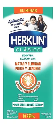 Tratamiento para Piojos Herklin Clásico 60ml