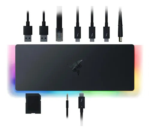 RAZER USB 4 DOCK ブラック Dock Razer Thunderbolt 4 10 Portas Dual 4k Single 8k | MercadoLivre