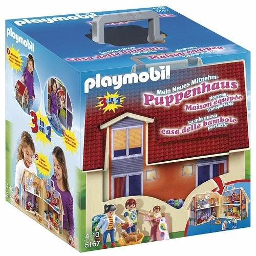 Imagen 5 de 8 de Playmobil Casa De Muñecas Con Forma De Maletin 5167 Educando