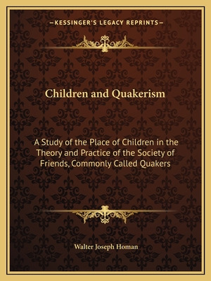 Libro Children And Quakerism: A Study Of The Place Of Chi...