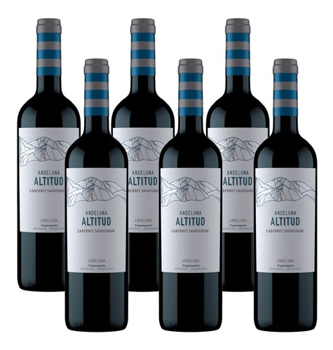 Vino Andeluna Altitud Cabernet Sauvignon Caja X 6 un.