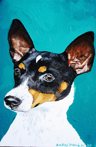 Imagem 8 de 10 de Retratos De Cães Sob Encomenda. Tamanho 20x20.