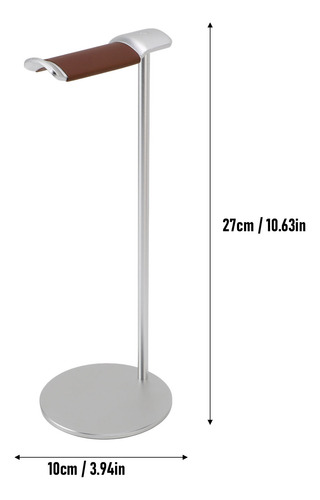 Soporte Para Auriculares Plateado, Soporte Para Auriculares