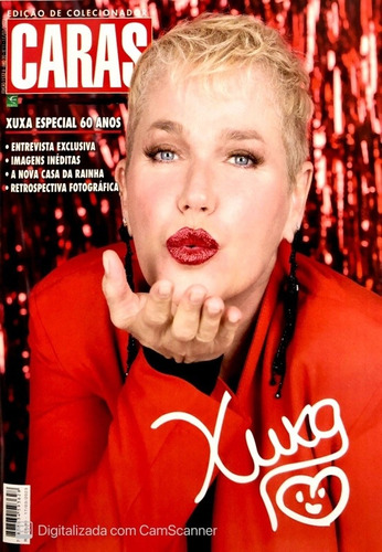 Revista Caras Xuxa Especial 60 Anos Capa Vermelha