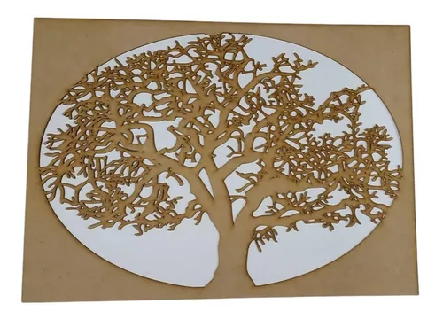 Cuadro Árbol De La Vida Mdf Corte Laser