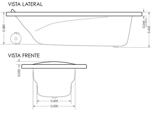 Bañera Hidromasaje 160x70 6 Jets Acrílico Premium Blanco