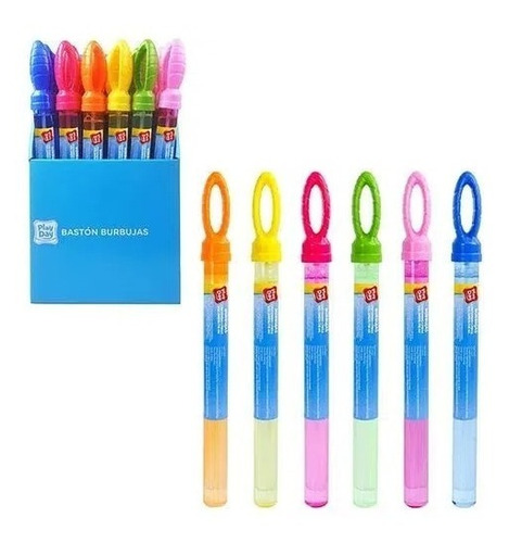 4 Bastones De Burbujas Play Day Colores Baston Burbujas