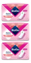 Comprar Kit X3 Nosotras Protectores Diarios Multiforma Con Aloe X20