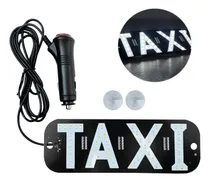 Comprar Letrero Luminoso Taxi Led 12v Parabrisas Conector Auto Taxi