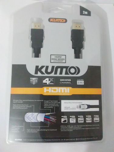 Cable Hdmi A Hdmi , 2 Metros , Nuevo