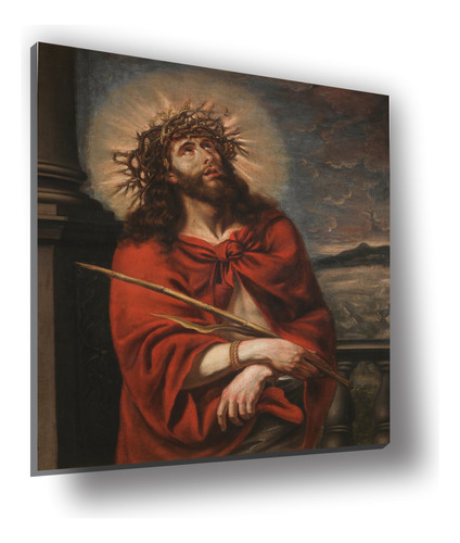 Cuadro Canvas Bastidor Sacro Barroco Ecce Homo Hombre 100x82