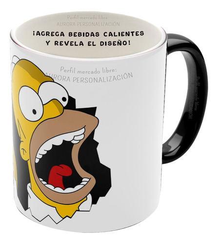 Mug Pocillo Mágico Homero Simpson Mordida