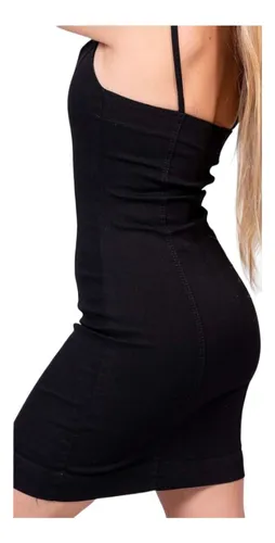Vestido negro 2025 corto de tiras