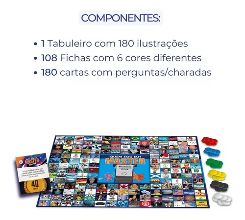 Jogo Master Entretenimento Tabuleiro 1900 Perguntas Idade14+