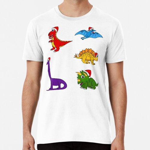 Remera Patrón De Paquete De Pegatinas De Dino De Vacaciones 