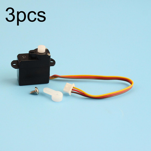 3 Piezas Rc Heclicopter Servo Set Accesorios Fácil De