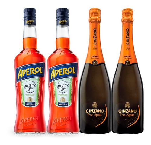 Aperol 2 + 2 Champagne Prosseco Spritz De Italia. Quirino