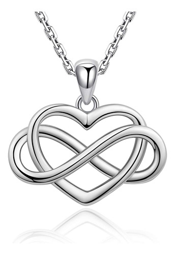 Bolelis Infinity Love Heart Necklace - Collar Con Colgante D