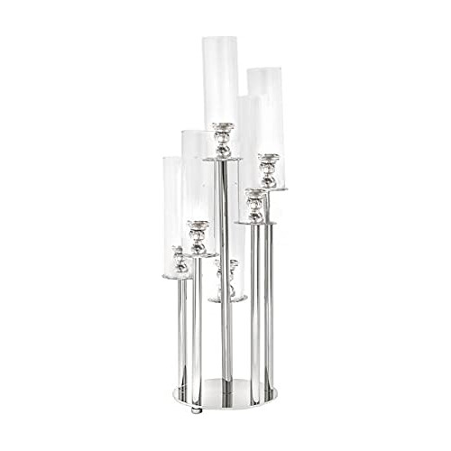 Candelabro De Cristal De 7 Brazos Para Eventos De Boda