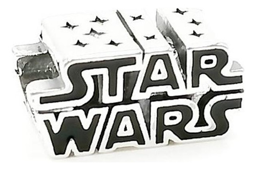 Dije Charm Plata 925 Para Pandora Logo Star Wars