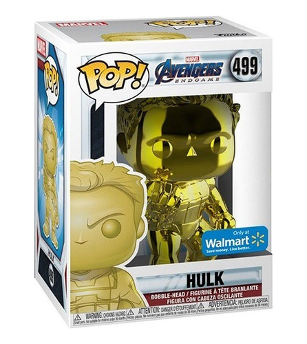 Funko Pop! Marvel - Hulk (yellow & Chrome) Walmart Exclusive