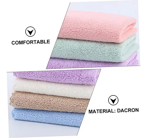 Juego De Cinco Piezas De Toalla Absorbente Suave De Terciop Mixto Lisa