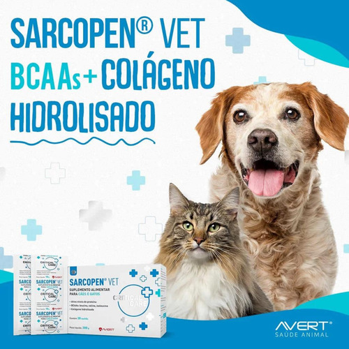 Sarcopen Vet Suplemento Alimentar Para Cães E Gatos J