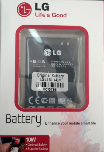 Batería Pila LG L3 L5 Bl-44jn E425 E405  E610 E612 Original