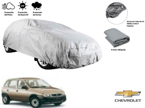 Funda Cubre Auto Afelpada Chevrolet Chevy 5p 1.6l 2000