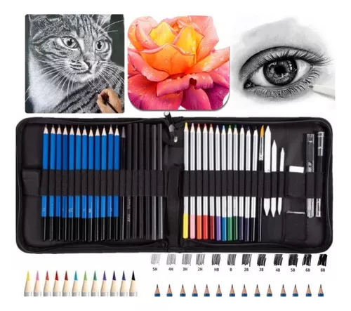 Kit De Dibujo Profesional De Lápices De 35 Piezas