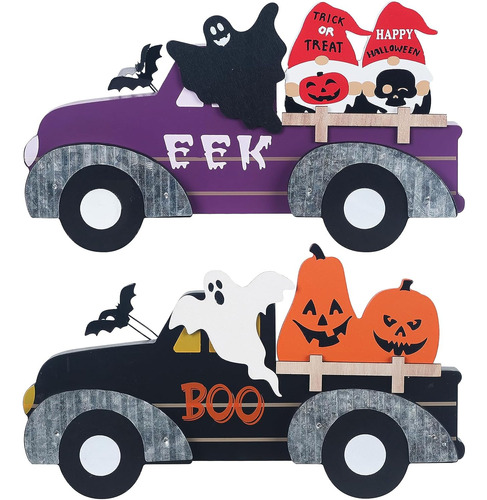 Decoraciones De Halloween Para Interiores, Juego De 2 Camion