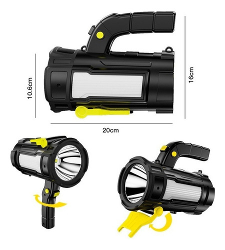 Y Linterna De Reflector Recargable De 100000 Lúmenes