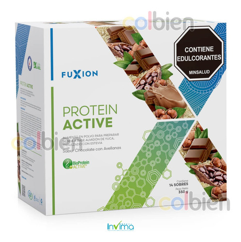 Biopro Active Fuxion Vegana Proteina 100% Vegetal Nutricion