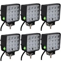 Comprar Pack X 6 Faros Reflector Led 48w Cuadrado 12v 24v Tractor