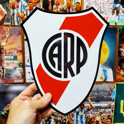 Cartel Chapa River Plate Carp Futbol Argentina Apto Exterior