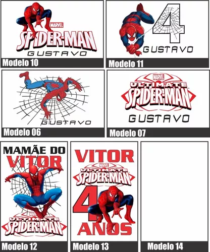 Regata Infantil Estampa Homem Aranha Brinde Marvel