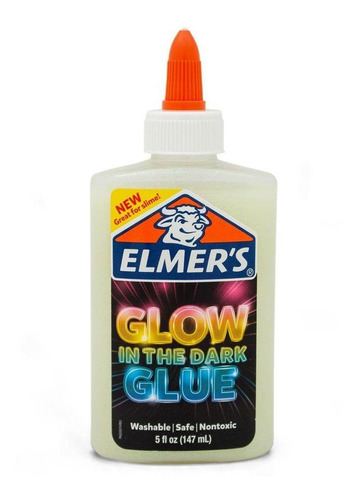 Cola Para Slime Com Glitter Neon 147 Ml Branco Elmers 39731