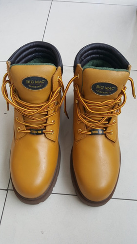 Botas Big Mac Punta Acero Cuero Genuino Impermeables, Nuevas