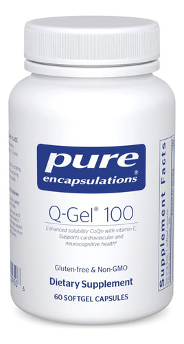 Coq10 Hidrosoluble Pure Encapsulations 60 Softgel
