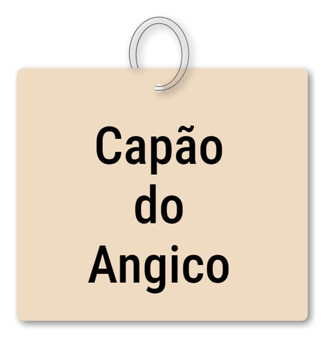 Chaveiro Capão Do Angico Mdf Recordação C/ Argola