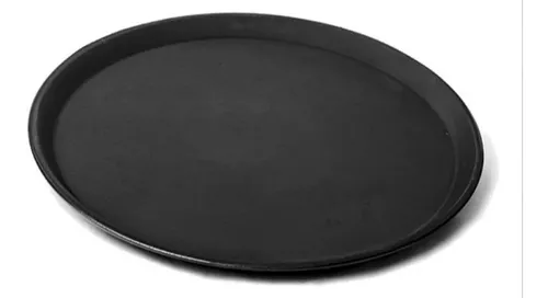 Bandeja De Mozo Antideslizante Reforzado Negro 40 Cm X 1 Un