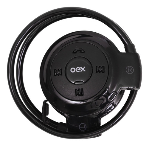 Fone De Ouvido Esportivo Bluetooth Oex Spin Hs308 - Preto