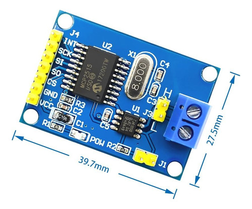Modulo Can Bus Mcp2515 Tja1050 Obdii Serve Para Arduino