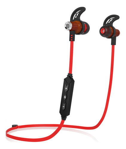 Auriculares Symphonized Nrg Wood Red Color Rojo